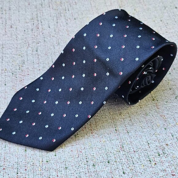 Vintage Pierre Cardin Tie Black Necktie Classic Tie - Picture 3 of 9